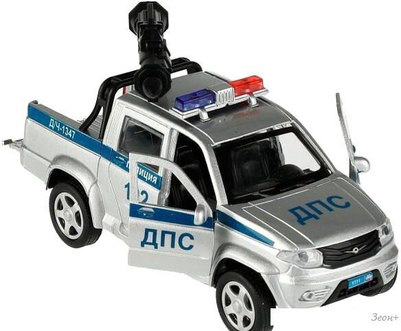 Пикап Технопарк UAZ Pickup Полиция с пушкой PICKUP-12POL-CANSR