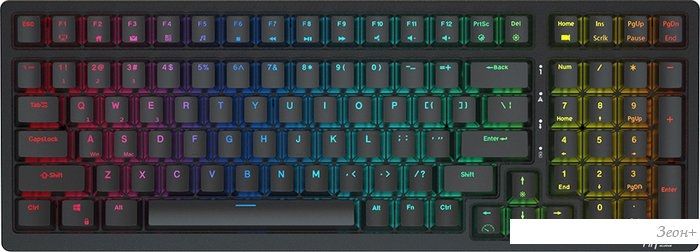Клавиатура Royal Kludge RK98 RGB (черный, RK Red)