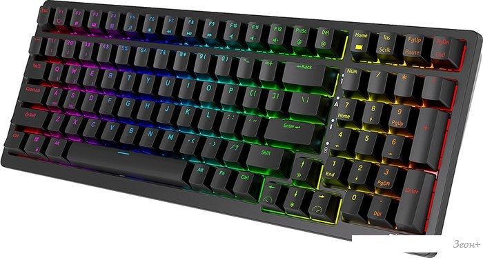 Клавиатура Royal Kludge RK98 RGB (черный, RK Red)