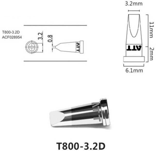 Паяльное жало , T800-3.2D