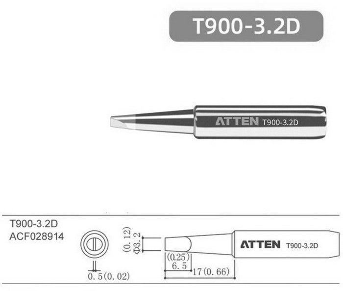 Паяльное жало , T900-3.2D