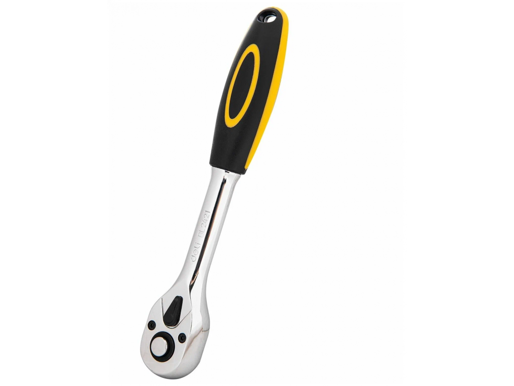 Ключ-трещотка Deli DL2421 3/8" 3/8", длина 200мм, 45 зубьев, шестерня Cr-Mo