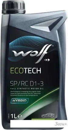 Моторное масло Wolf EcoTech 5W-30 SP/RC D1-3 1л