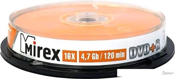 DVD-R диск Mirex 4.7Gb 16x UL130013A1L (10 шт.)