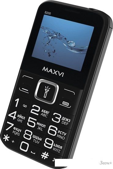 Кнопочный телефон Maxvi B200 (черный)