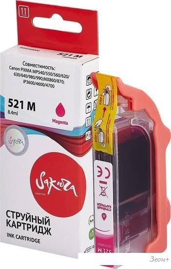 Картридж Sakura Printing SI2935B004 (аналог Canon 521 M)