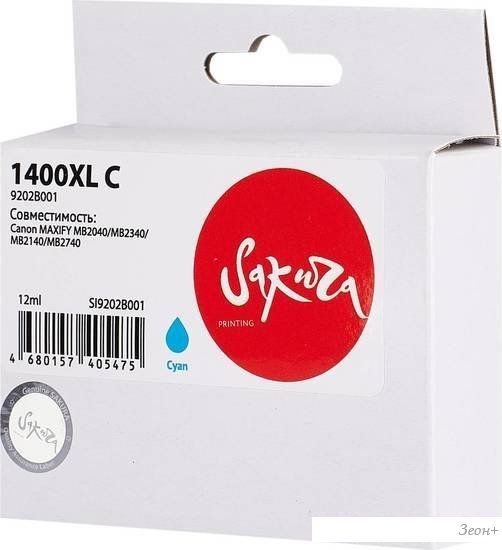 Картридж Sakura Printing SI9202B001 (аналог Canon 1400XL C)