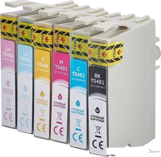 Картридж Sakura Printing SIC13T04874010 (аналог Epson T0487)