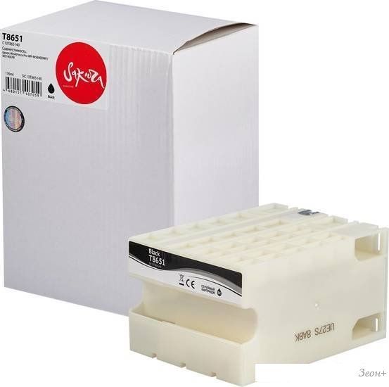 Картридж Sakura Printing SIC13T865140 (аналог Epson T8651 BK)