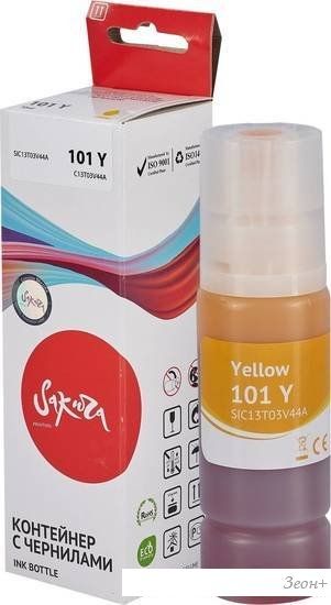 Чернила Sakura Printing SIC13T03V44A (аналог Epson 101 Y)