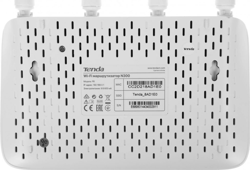 Wi-Fi роутер Tenda F6