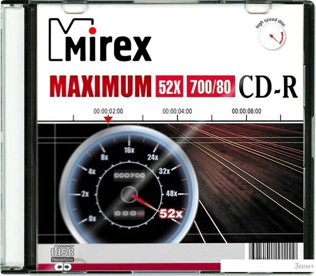 CD-R диск Mirex 700Mb 52x UL120052A8S (1 шт.)