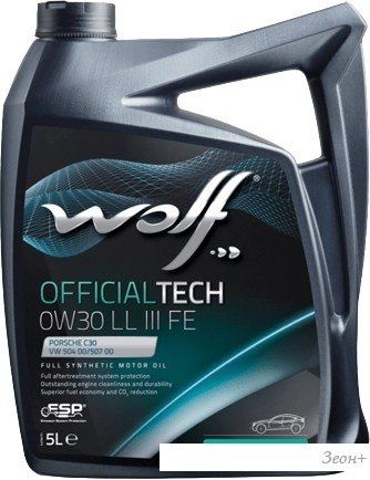 Моторное масло Wolf OfficialTech 0W-30 LL III FE 5л