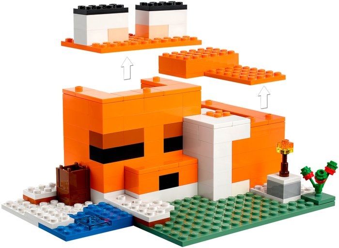 Конструктор LEGO Minecraft 21178 Лисья хижина
