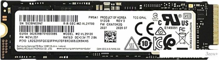SSD Samsung PM9A1 1TB MZVL21T0HCLR-00B00