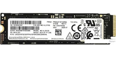 SSD Samsung PM9A1 1TB MZVL21T0HCLR-00B00