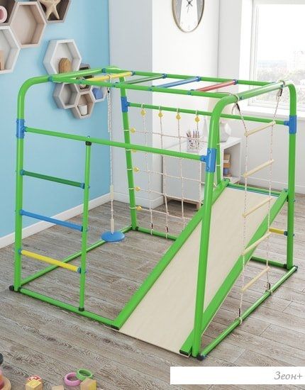 Детский спортивный комплекс Формула здоровья Start baby 1 (салатовый/радуга)