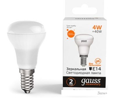   Gauss Elementary R39 4W 300lm 3000K E14 LED 63114