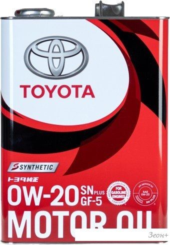 Моторное масло Toyota Motor Oil SP GF-6A 0W-20 4л