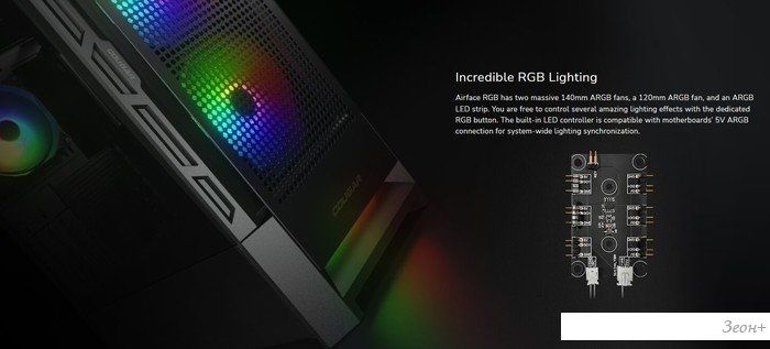 Корпус Cougar Airface RGB CGR-5ZD1W-AIR-RGB