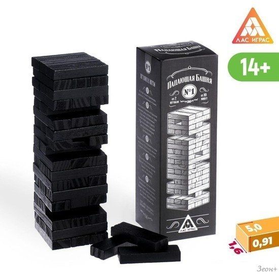Настольная игра Лас Играс Падающая башня. №1 4571708