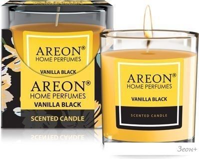 Ароматизированая свеча Areon Vanilla Black CR02 (120г)