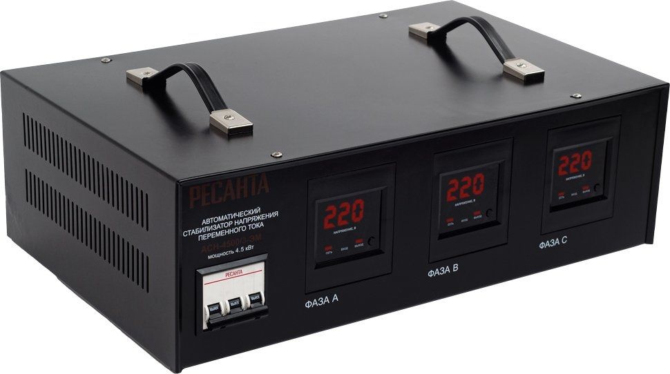 Стабилизатор напряжения Ресанта АСН-4500/3-ЭМ