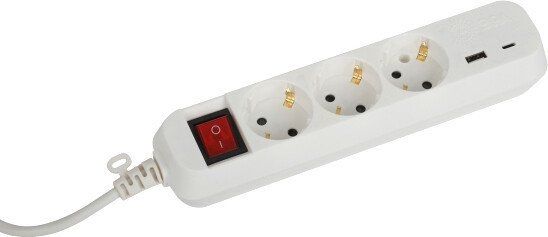 Удлинитель ЭРА UB-3es-1.5m-USB Б0052897