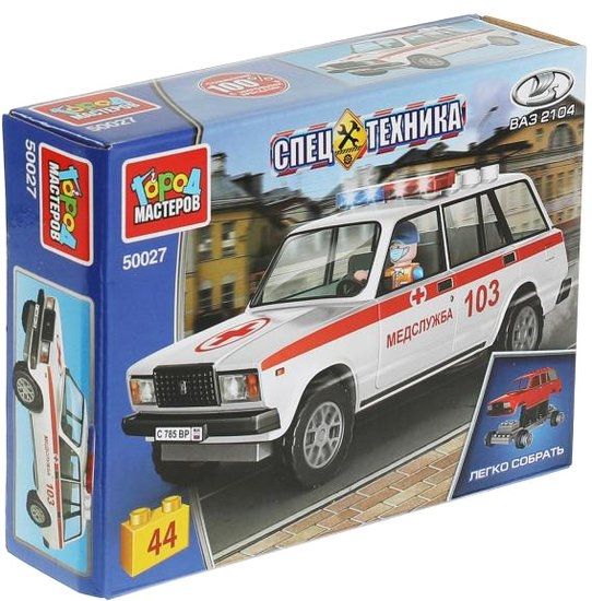 Конструктор Город мастеров Спецтехника 50027-CY Lada-2104 Скорая помощь