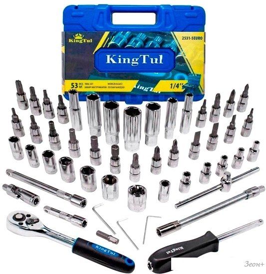 Универсальный набор инструментов KingTul KT-2531-5 Euro (53 предмета)