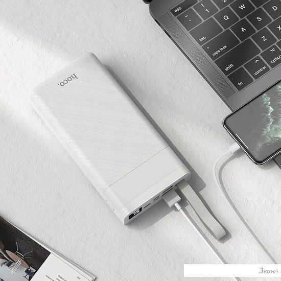 Внешний аккумулятор Hoco J73 Powerful 30000mAh (белый)