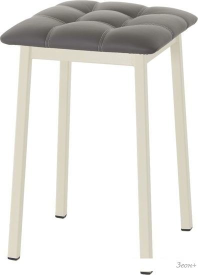 Табурет AMC Comfort 7К3.5 (кожзам, графит/слоновая кость)