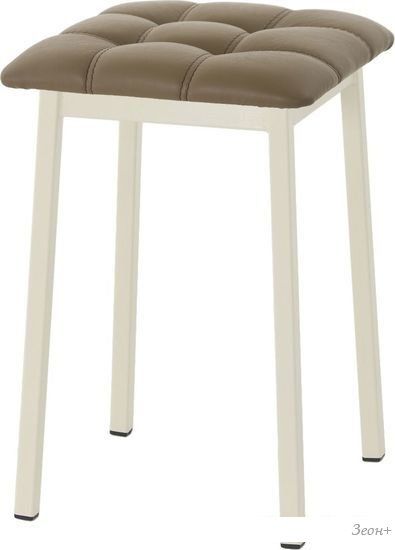 Табурет AMC Comfort 7К3.4 (кожзам, какао/слоновая кость)