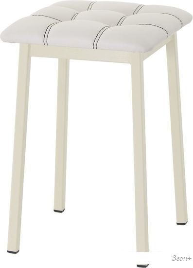 Табурет AMC Comfort 7К3.12 (кожзам, белый/слоновая кость)