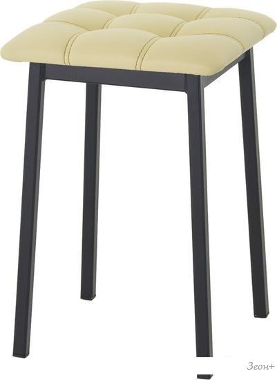 Табурет AMC Comfort 7К1.15 (кожзам, светло-желтый/черный)