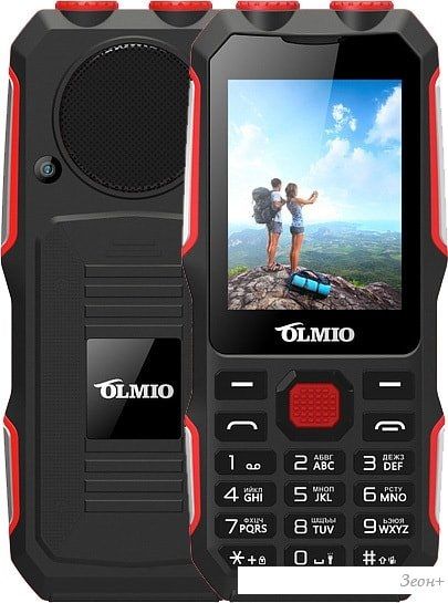 Мобильный телефон Olmio X02 (черный/красный)