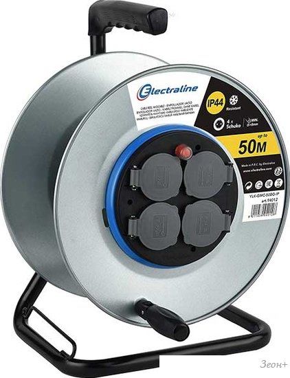 Удлинитель Electraline 94012 (50 м, черный)