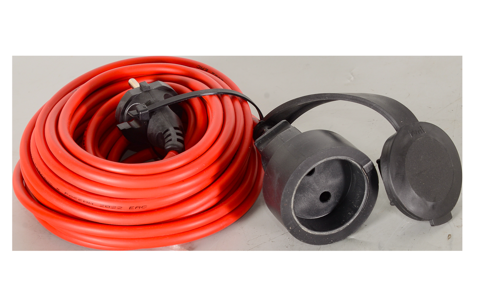 Удлинитель силовой Ресанта СУ-2х1-10/0 (IP44) 2x1.0кв.мм 1розет. 10м