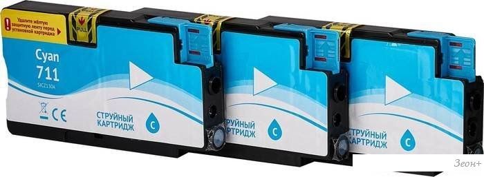 Картридж Sakura Printing SICZ134A (аналог HP 711 Cyan)
