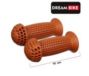 Грипсы 95 мм, Dream Bike, посадочный диаметр 22,2 мм, цвет коричневый