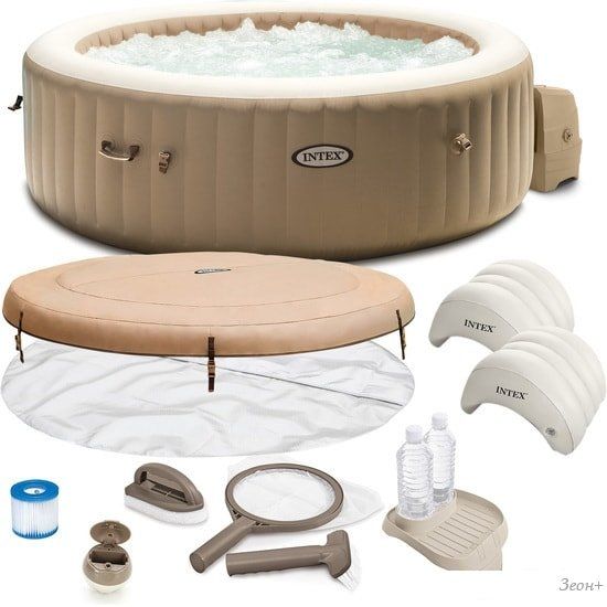 Надувной бассейн Intex Pure Spa Bubble Massage 28428 (216x71)