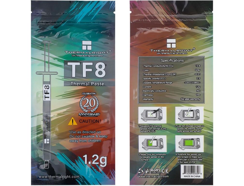 Термопаста Thermalright TF8 1.2г
