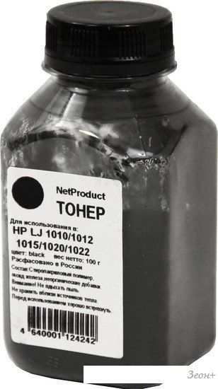 Тонер NetProduct для HP LJ 1010/1012/1015/1020/1022 100 г