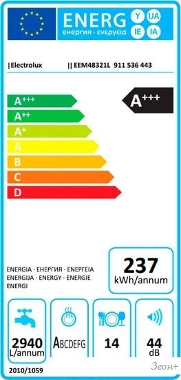 Встраиваемая посудомоечная машина Electrolux EEM48321L
