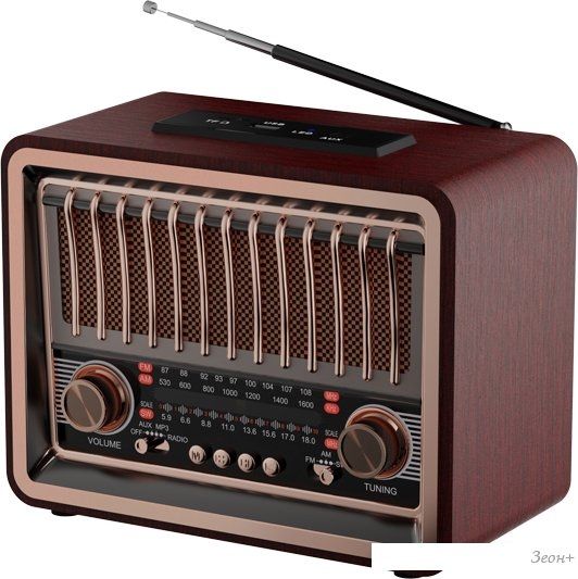 Радиоприемник Ritmix RPR-089 (красное дерево)