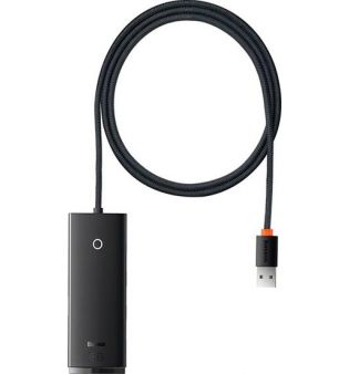 USB- Baseus Lite Series 4-Port USB-A WKQX030201 (2 , )