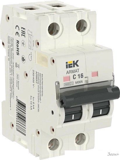 Выключатель автоматический IEK AR-M06N-2-C016