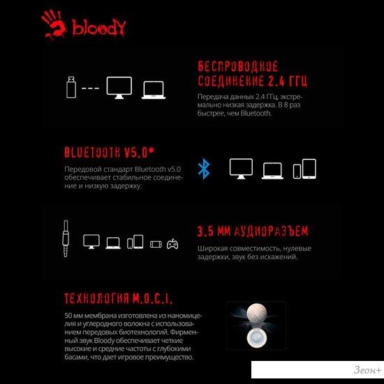 Наушники A4Tech Bloody MR710 (черный)