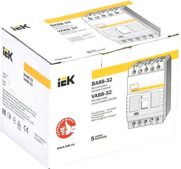 Выключатель автоматический IEK ВА 88-32 100А 3п 25кА SVA10-3-0100