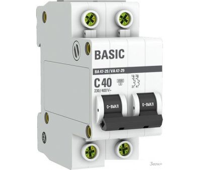   EKF  47-29 2P 40A (C) 4.5 mcb4729-2-40C